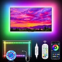 Bluetooth TV LED Backlights Strip Lights RGBIC - 5 M
