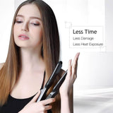 Hair Crimper, Crimping Irons Hair Straightener Flat Iron with 4 Interchangeable Tourmaline Ceramic Plate