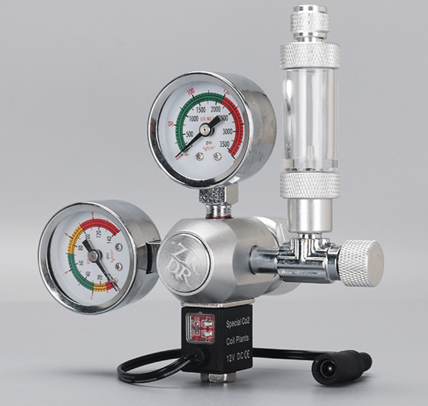 CO2 Regulator Solenoid Valve Bubble Counter W21.8