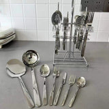 Bonito 33-Piece Stainless Steel Tableware Set
