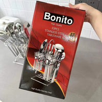 Bonito 33-Piece Stainless Steel Tableware Set