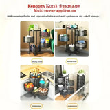 4-layer Kitchen Rotating Rack round