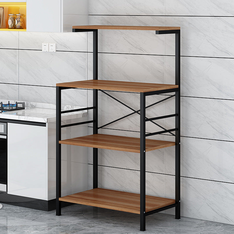 Oven Riser Stand 4-Tier Standing Kitchen Bakers Rack, Microwave Oven Stand with Shelves ...