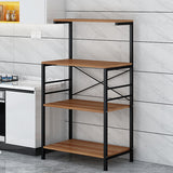 4-Tier Standing Kitchen Bakers Rack, Microwave Oven Stand with Shelves