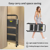 3 Step Ladder Folding Step Stool with Wide Anti-Slip Pedals and Comfort Handgrip for Kitchen Household and Office, Lightweight Capacity 500lbs Sturdy Step Ladder