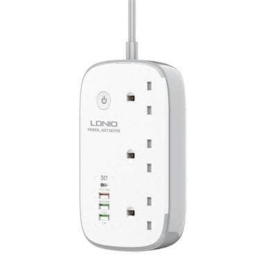 LDNIO WIFI Smart Universal Power Strip 3 Outlets+1 PD+1QC 3.0 + 2 Auto-ID High Output-SCW3453 UK port
