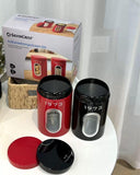 Set of 2 Retro Food Storage Canister/Containers With Window