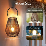 Rattan Lantern Battery Operated