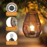Rattan Lantern Battery Operated