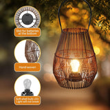 Rattan Lantern Battery Operated