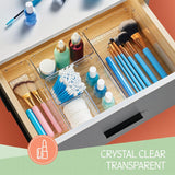 Clear 25pcs Drawer Organizer Transparent Drawer Divider