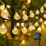 Solar Garden Lights Outdoor Waterproof, 100LED Globe Fairy Lights Warm White 10 M