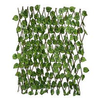 Artificial Expanding Wood Fence Leaf Ivy Wood Fence for Home Decor Garden Decor Restaurant