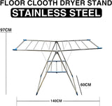 Clothes Drying Stand, Strong and Durable Metal Clothes Dryer Rack, Adjustable Folding Clothes Hanger Stand, Perfect For Indoor and Outdoor Laundry