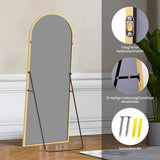 Full Length Mirror 157cm-47cm, Full Body Mirror Gold Arc