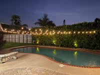 17 M - 30 Bulbs Commercial Grade Patio Lights Solar String Light - 2400 mah