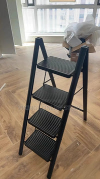4 Step Black Ladder