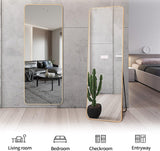 Full Length Mirror 159cm-47cm, Full Body Mirror Gold