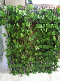 Artificial Expanding Wood Fence Leaf Ivy Wood Fence for Home Decor Garden Decor Restaurant