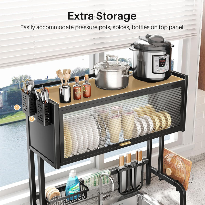 Dish Drainer Over The Sink, Stainless Steel 95 cm Dish Rack