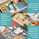 Clear 25pcs Drawer Organizer Transparent Drawer Divider