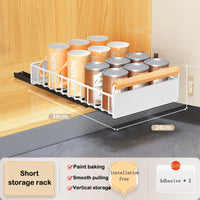Sliding Bowl Dish Storage Rack, Kitchen Dish Drying Rack, Cabinet Organizer