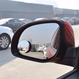 2pcs/Set 360 High-definition Roundless Round Car Mirror Wide Angle Round Convex Blind Spot Mirror