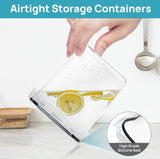 15pcs BPA Free Plastic Dry Food Canisters for Kitchen Pantry Organization