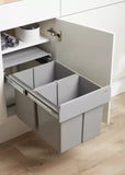 Pull Out Waste Bin, for Hinged Door Cabinets, 2x 16 Litres