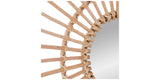 Circle Bamboo Wall Mirror 50 cm