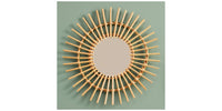 Circle Bamboo Wall Mirror 50 cm