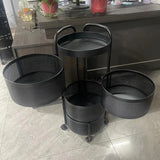 4-layer Kitchen Rotating Rack round