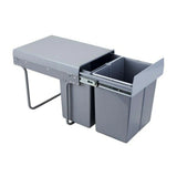 Pull Out Waste Bin, for Hinged Door Cabinets, 2x 16 Litres