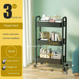 Multi-Functional Folding Storage Trolley Metal Rack