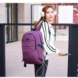 Laptop Backpack for Women Men water resistant Anti Theft Travel Business School Daypack with USB Charging Port and Lock