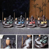 Ganesha Incense Burner Backflow + 100 cones