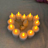 12 LED Lamp Creative Rechargeable Flickering Candle