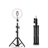 33cm RGB LED Ring Light With Tripod Stand Phone Clip Colorful Photography Lighting