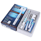 Kemei KM - 907 Ultrasonic Waterproof Rechargeable Electric Toothbrush with 3 Heads Oral Hygiene Dental Care for Kids Adults