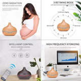 550ml Remote Control Air Aroma Ultrasonic Humidifier