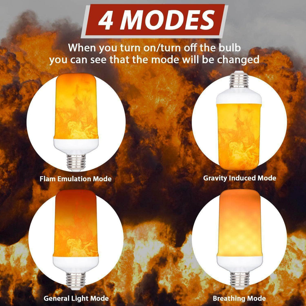 Led Model Fire Effect 4 Modes LED Flame Effect Simulated Nature Fire Light Bulb E27 – TIPRIX.MU
