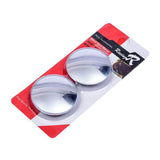 2pcs/Set 360 High-definition Roundless Round Car Mirror Wide Angle Round Convex Blind Spot Mirror