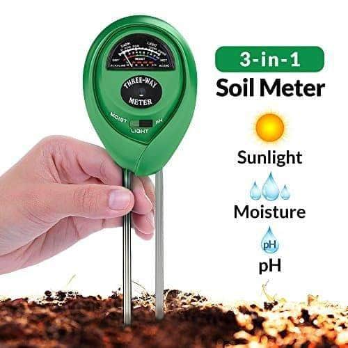 3 In 1 soil detector PH soil hygrometer / soil pH meter / light intensity meter garden PH value analysis equipment