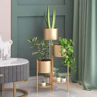 Metal Plant Stand, 6 Tier 6 Potted Indoor Outdoor Flower Pot Stand