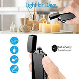 USB Rechargeable Windproof Flameless Electric Lighter