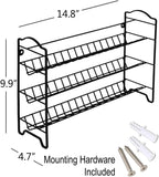 Spice Rack Organizer with 24 Empty Square Spice Jars + Labels + Funnel