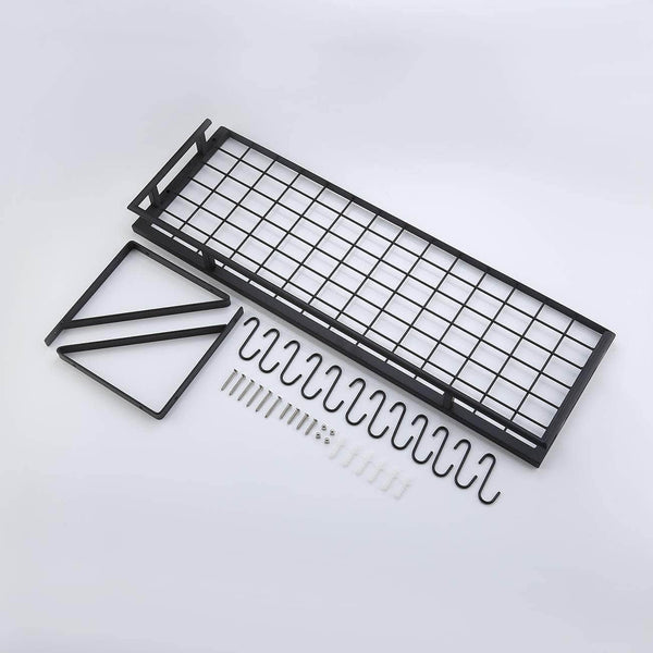 30-Inch Kitchen Pan Pot Rack Wall Mounted Hanging Storage Organizer Wa ...