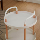 3 Tier Round Rolling Cart Utility Organizer