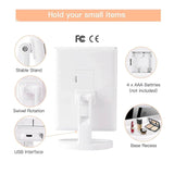 Makeup Mirror with Lights 21 Led Light Up Mirror 2X/3X Magnification Vanity Mirror ,Lights Touch Screen 180 Degree Rotation Dual Power Supply