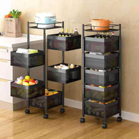 5-layer Kitchen Rotating Rack Square